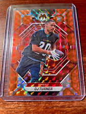 DJ TURNER 2023 Panini Mosaic #315 Orange Prizm #/199 Rookie RC - Bengals