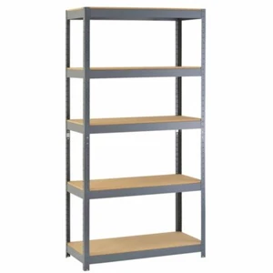 5 Shelf Metal Storage Rack Steel Shelving Adjustable Heavy Duty 36 x 18 x 72 in - Picture 1 of 5