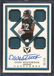2017 Panini Vertex  #  126  Dede Westbrook   RC WR  Auto  JSY  06/99  Jaguars - Picture 1 of 2
