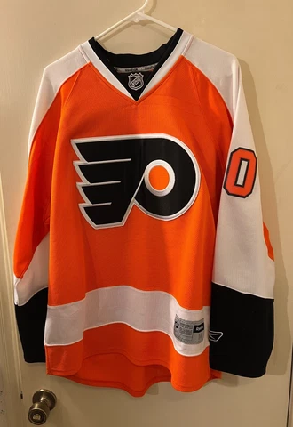 Reebok NHL Philadelphia Flyers #20 PRONGER Orange Hockey Jersey Men Size M   VGC Cover