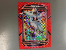 Bo Jackson 2023 Prizm Draft Red Finite Prizm Auburn Oakland Raiders 3/125 N8