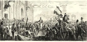 GRANDE INCISIONE (STAMPA) DEL  1800 -  DUCA D'ORLEANS A L'HOTEL DE VILLE 1830 - Bild 1 von 3