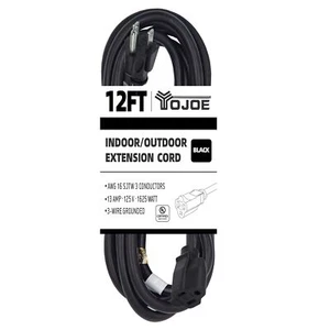 Indoor Outdoor Extension Cord, 3 Prong 13A Weatherproof Power Extension Cord,... - Picture 1 of 7