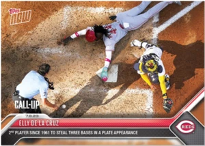 Elly De La Cruz - 2023 MLB TOPPS NOW #541 Steals 2nd 3rd and Home - Picture 1 of 2