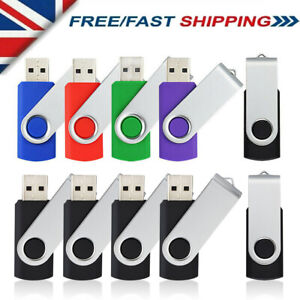 10 Pack USB 2.0 Flash Drive USB Memory Sticks Thumb Pen Drives Swivel USB Sticks