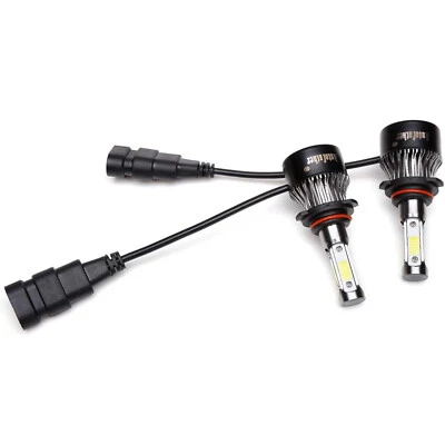 9012 HIR2 Hi/Lo LED Headlight Bulbs Conversion COB chips Kit CREE 1800W 180000LM - Image 1 of 4