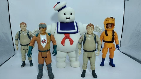 Ghostbusters Vintage StayPuff, Peter, Ray Stantz/ Fright Feature 1984 Figure Lot Cover