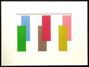 JOSEF ALBERS Siebruck/Serigraphie 1963 " Form & Farbe " - Bild 1 von 2