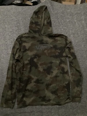 Vans Sudadera con Capucha Para Hombre Mediana Ligera Manga Larga Pullover Camuflaje Con Capucha Informal Foto 1 de 4