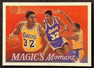 Magic Johnson 1991 L.A. Lakers con tachuelas lista de verificación tarjeta de baloncesto mazo superior #29 - Imagen 1 de 2