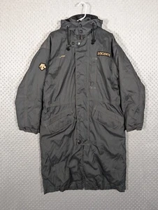 Descente Long Trench Ski Coat Men's Medium + Liner, Hooded Black, D8-8706O Heavy - Picture 1 of 18