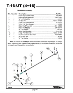 TrailMax Utility Trailer Deck Latch Assembly parts (aftermarket) - Picture 1 of 4