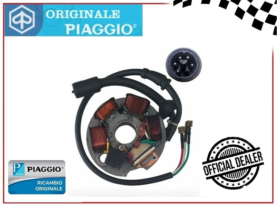 STATORE PIAGGIO ORIGINALE 497651 5 FILI PER APE 50 RST FL3 FL2 FL EUROPA TUTTI