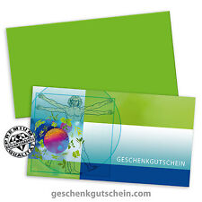 Gutscheinkarten mit Kuverts für Naturheilkunde Homöopathie Naturmedizin MA1234