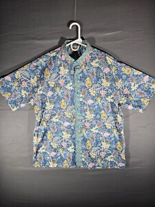 Bali Bidadari Men's Shirt Short Sleeve Floral 3XL