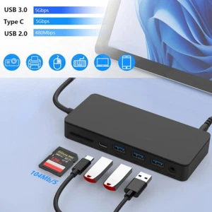 Usb hub 12 in 1 Surface Multi-function docking station card reading Splitter Box - Picture 1 of 6
