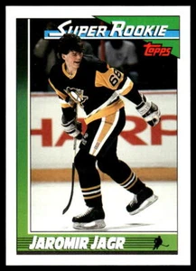 1991-92 Topps #9 Jaromir Jagr Pittsburgh Penguins Hockey Card - Picture 1 of 2