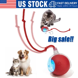Automatischer rollender Ball Smart Katze Hund Spielzeug Elektrisch Haustier Selbstbeweglich Kätzchen Spiel USA - Bild 1 von 23