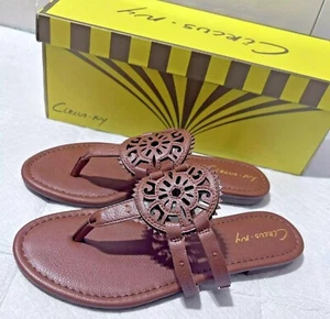 Circus by Sam Edelman Canyon Flat Sandals Saddle Patent 7 - Picture 1 of 5