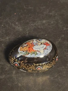 Russian Clisonne Egg Music Box - Picture 1 of 8
