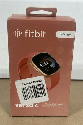 FITBIT Versa 4 Fitness Smart Watch Pink Sand/Copper Rose Aluminum - OPEN BOX - Image 1 of 3
