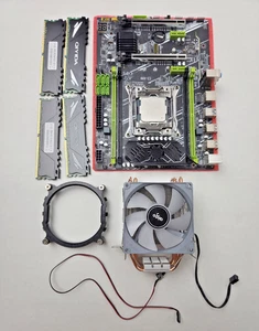 X99 Motherboard Bundle Xeon E5-2670 v3 CPU 64GB DDR4 ECC RAM Cooler - Picture 1 of 6