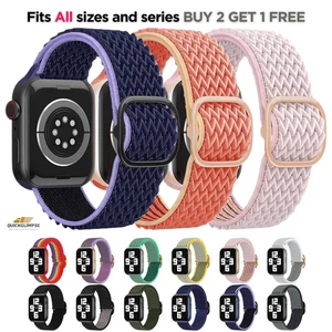 For Apple Watch Strap Nylon Buckle Band iWatch Series 10 9 8 7 6 5 4 3 SE Ultra - Picture 1 of 15