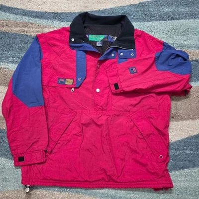 Vintage FILA Alpine Pullover Ski Jacket Italian Style 90s Red Blue Small - Image 1 of 4