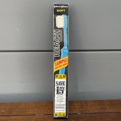 Vintage Toothbrush RETRO PROP 80's Studio prop 🔥🔥 Reach 👀 NEW  J+J 1983 - Image 1 of 4