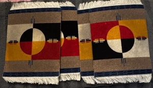 4er Set Vintage Pendleton Untersetzer Teppiche - Circle Of Life - Bild 1 von 3