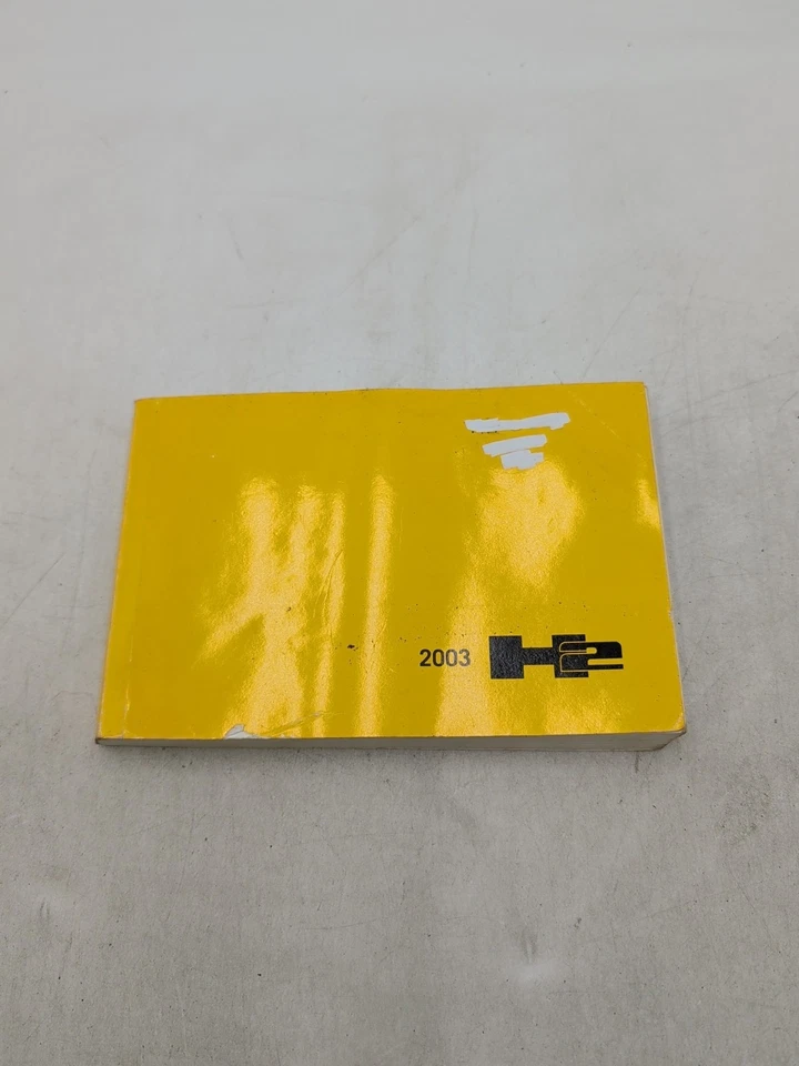 2003 HUMMER H2 ORIGINAL OWNERS MANUAL BOOK GUIDE ALL MODELS - Image 1 of 1