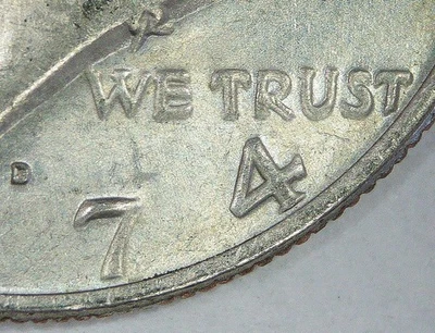 D Kennedy 1974 media variedad (error) doble matriz DDO FS-101 Foto 1 de 4