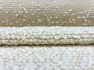 1.875 yds Designtex & Bute Textiles Storr Creme Plush Boucle Upholstery Fabric - Picture 1 of 9