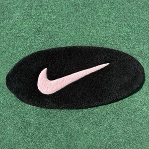 FREE SHIPPING -Nike Hand Tufted Logo Rug - Nike Hand Tufted Area Rug - 21” x 10” - Picture 1 of 2