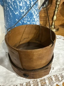 Antikes primitives rundes Holzsieb Sieb Maschendraht Sieb Lüftungsholz selten 5" - Bild 1 von 10