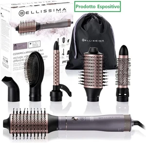 IMETEC BELLISSIMA SPAZZOLA AD ARIA CALDA IONI 6 IN 1 CERAMIC E ARGAN OIL 1000 W - Foto 1 di 11