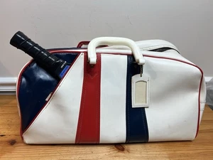 Vintage Rare Unique Retro Stylish Vinyl Pickleball Bowling Ball Gym Duffle Bag - Picture 1 of 14