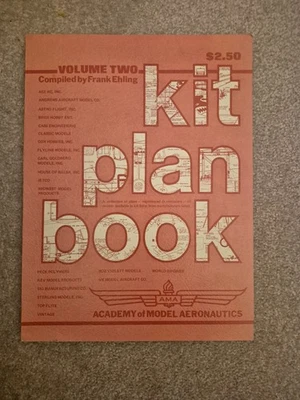 Academy of Model Aeronautics KIT PLAN BOOK Frank Ehling Volume TWO Airplane - Image 1 of 4