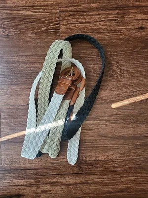 Лот 3-средний женщин плетеные ремни докеры - Изображение 1 из 4