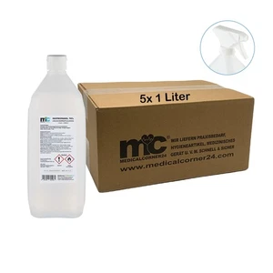 Medicalcorner24 Isopropanol 70% Isopropylalkohol, 5 x 1 Liter Sprühflaschen - Bild 1 von 8