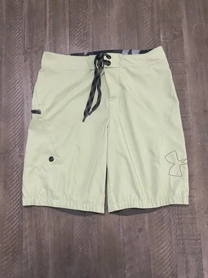 Bañador Under Armour para hombre talla 34 verde board shorts cordón sin forro Foto 1 de 4