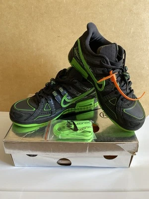 Size 10 - Nike Air Rubber Dunk x Off-White Low Green Strike LIGHTLY WORN! - Image 1 of 4