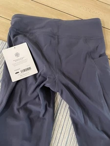 Athleta GIRL High Rise Stash Your Treasures Tight L 12 Blue Grey - Picture 1 of 5