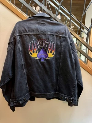 Chaqueta de mezclilla negra Hard Rock - Las Vegas The Joint - Años 90 De colección - RARA Foto 1 de 4