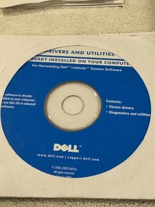 Dell Drivers & Utilities Reinstalling Dell Latitude System Software - CD ONLY VE - Picture 1 of 1