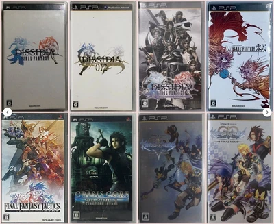 Kingdom Hearts , Dissidia Final Fantasy , FF Type-0 & Crisis Core PSP 8 set - Image 1 of 4
