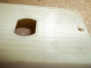  Vintage Bakelit Kunst Doppel Steckdosenabdeckung Elfenbein  - Bild 1 von 2