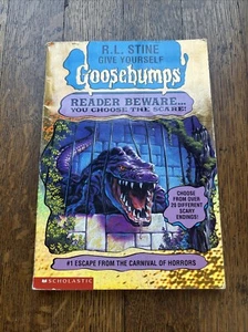 Goosebumps Reader Beware #1 Escape From The Carnival Of Horrors 1st Print 1995 - Picture 1 of 6