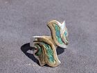 VINTAGE STERLING SILVER 925 RING Turquoise (BagC)