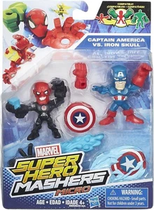 Marvel Super Hero Mashers Micro Captain America vs. Iron Skull 2-Pack - Picture 1 of 3